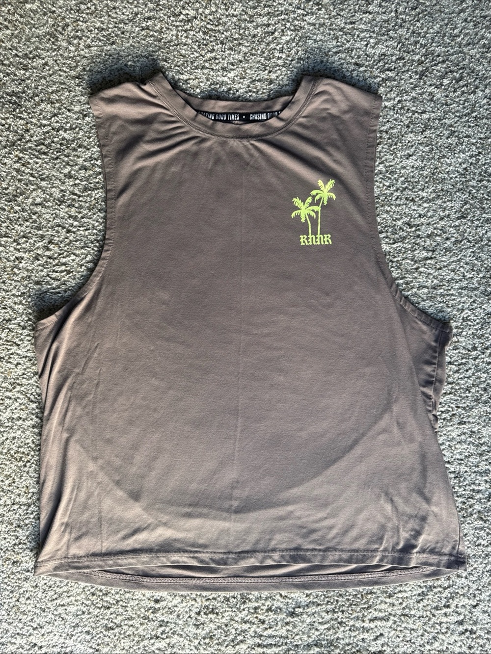 rnnr Men's Muscle Tee- Leafless Tree Size Large